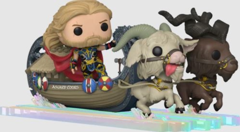 FUNKO ACTION FIGURES FUNKO POP RIDES THOR L&T: THOR W/ BOAT GOAT